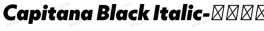 Capitana Black Italic字体转换